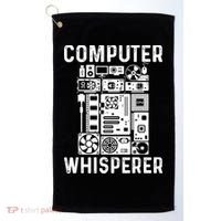 Funny Computer Geek Tech Nerd Gift Cool Support Cute Gift Golf Towel thumb 0