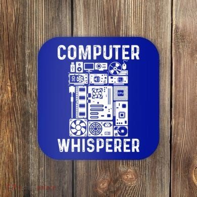 Funny Computer Geek Tech Nerd Gift Cool Support Cute Gift Coaster