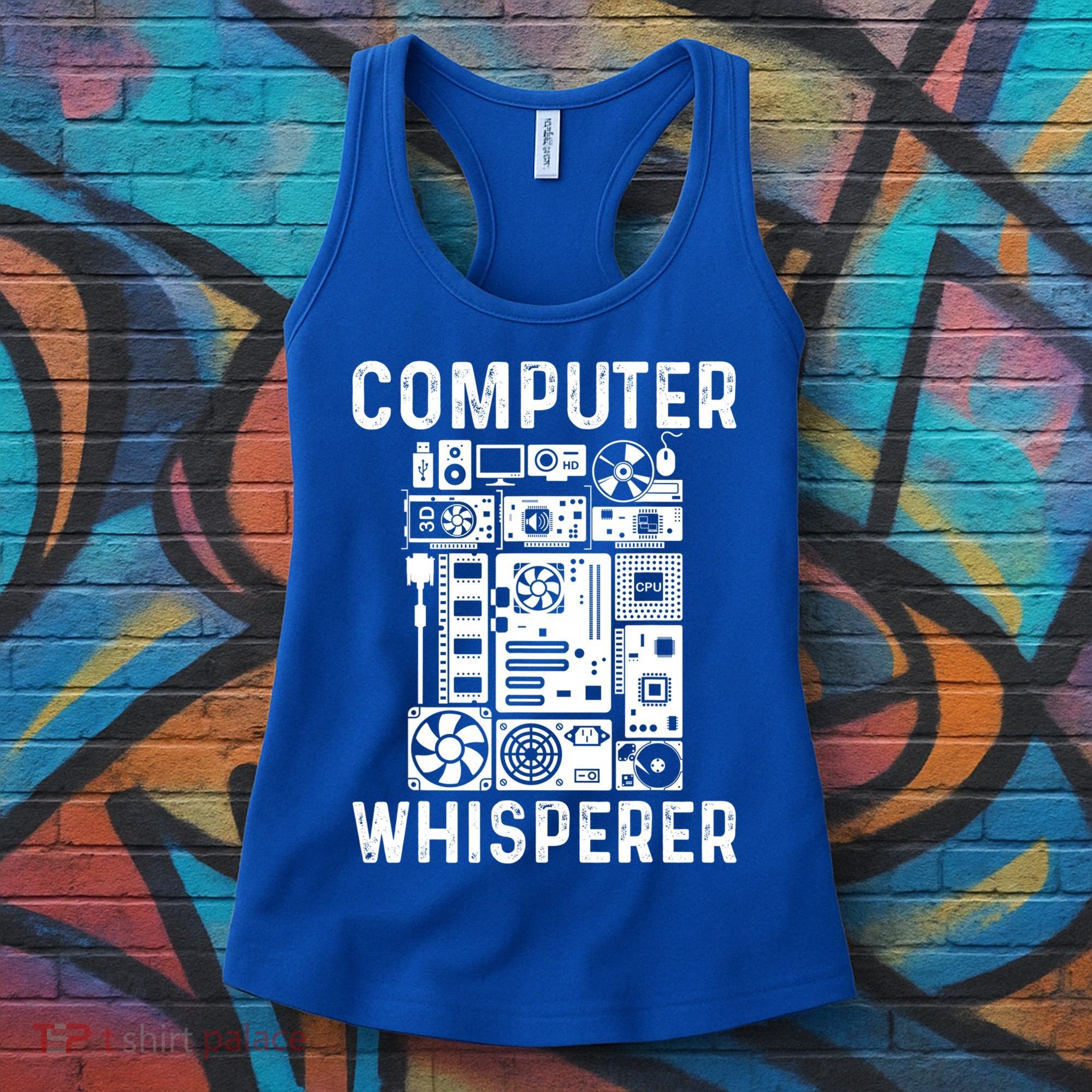 Funny Computer Geek Tech Nerd Gift Cool Support Cute Gift Women's Tank Top