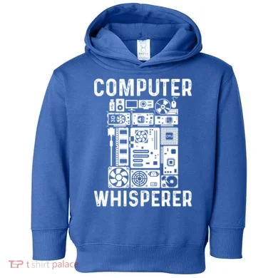 Funny Computer Geek Tech Nerd Gift Cool Support Cute Gift Toddler Hoodie