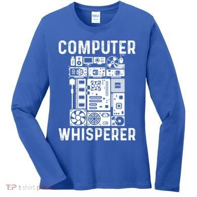 Funny Computer Geek Tech Nerd Gift Cool Support Cute Gift Women's Long Sleeve Shirt