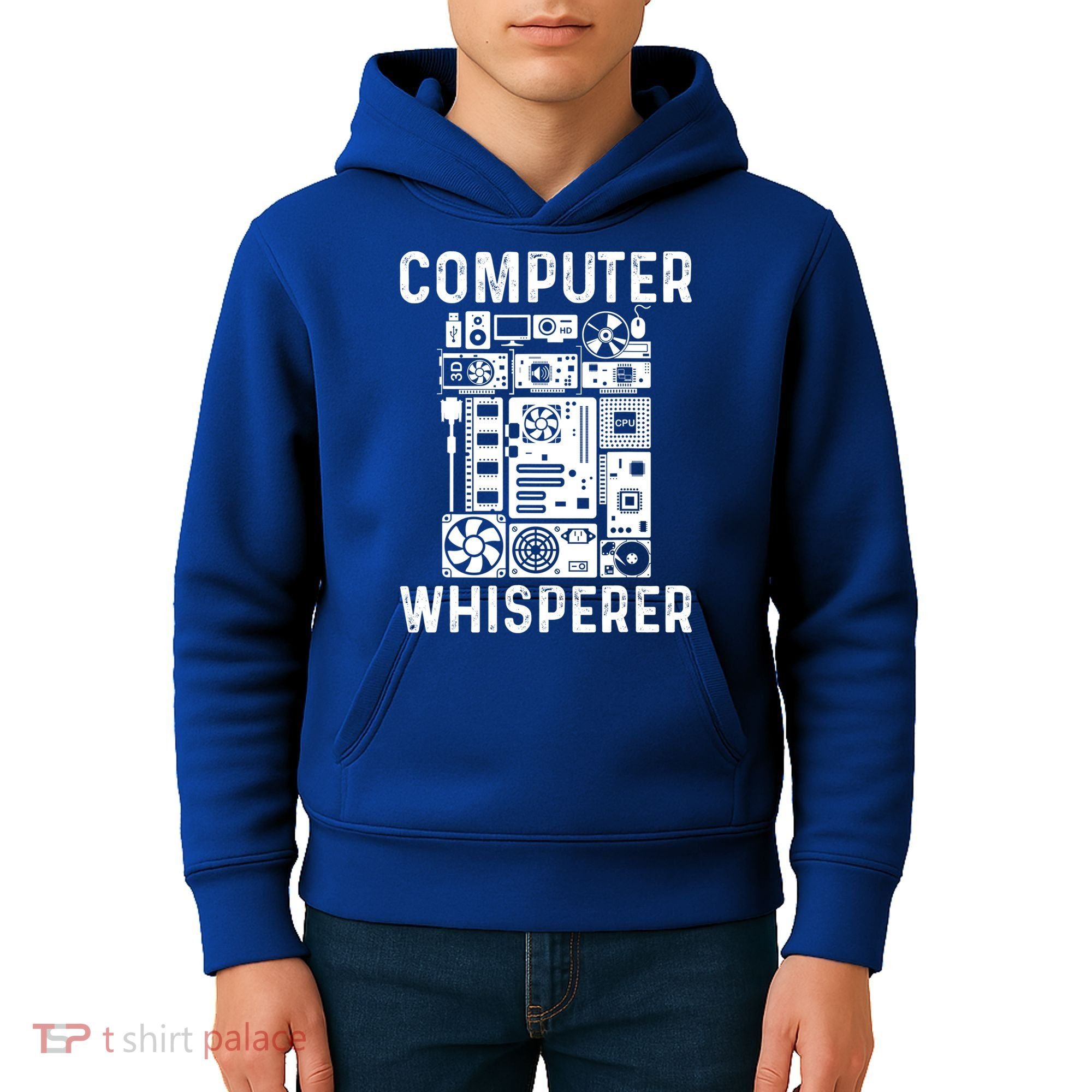 Funny Computer Geek Tech Nerd Gift Cool Support Cute Gift Kids Hoodie