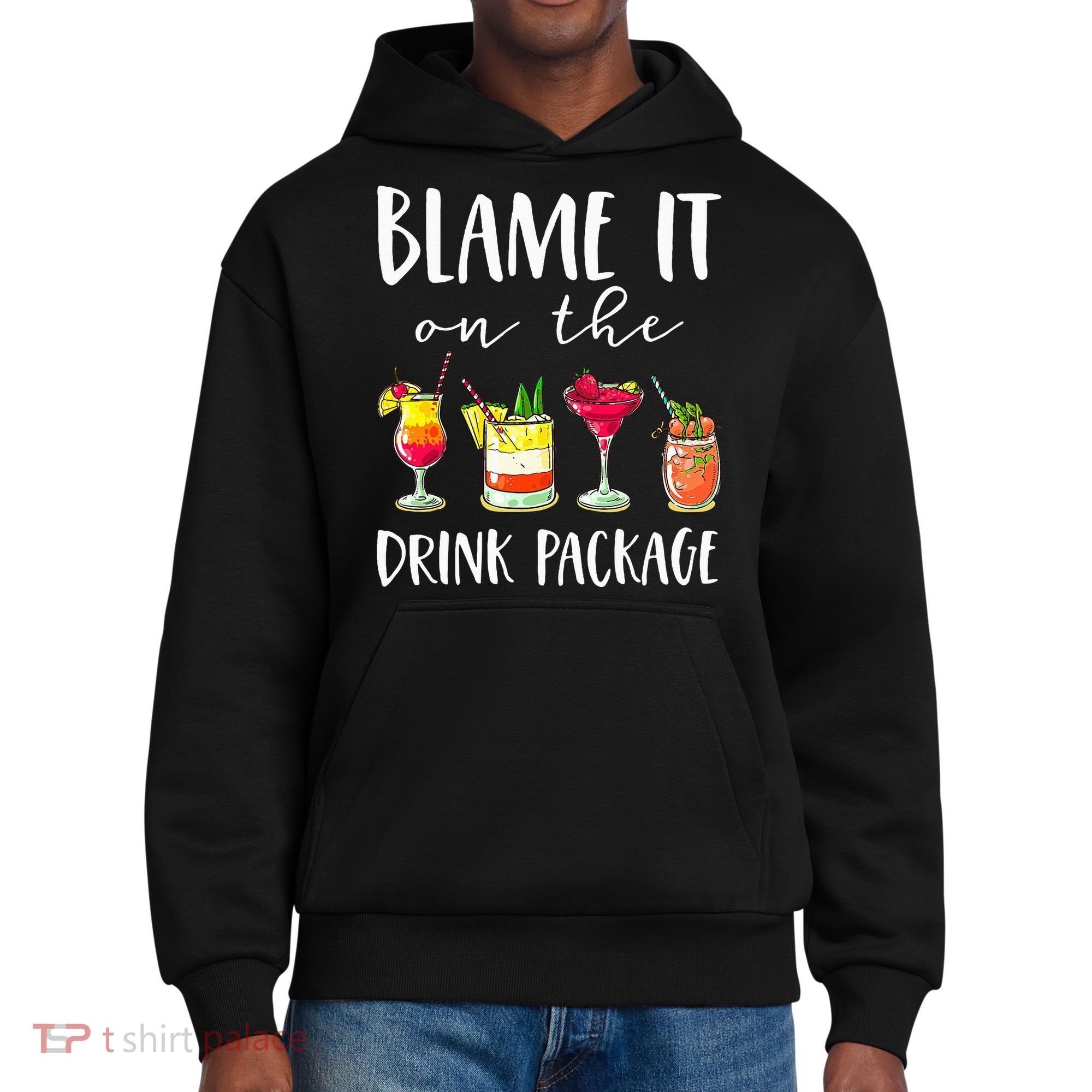Funny Cruise Gifts Blame It On The Drink Package District V.I.T. Heavyweight Hoodie