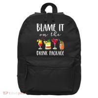 Funny Cruise Gifts Blame It On The Drink Package 16 in Basic Backpack thumb 0
