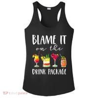 Funny Cruise Gifts Blame It On The Drink Package Ladies PosiCharge Competitor Racerback Tank thumb 0