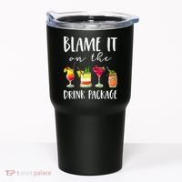 Funny Cruise Gifts Blame It On The Drink Package Tumbler thumb 0