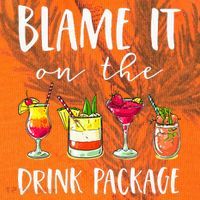 Funny Cruise Gifts Blame It On The Drink Package Kati Licensed 12" Camo Cuffed Beanie thumb 2