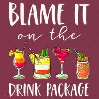 Funny Cruise Gifts Blame It On The Drink Package 16oz Travel Tumbler thumb 2