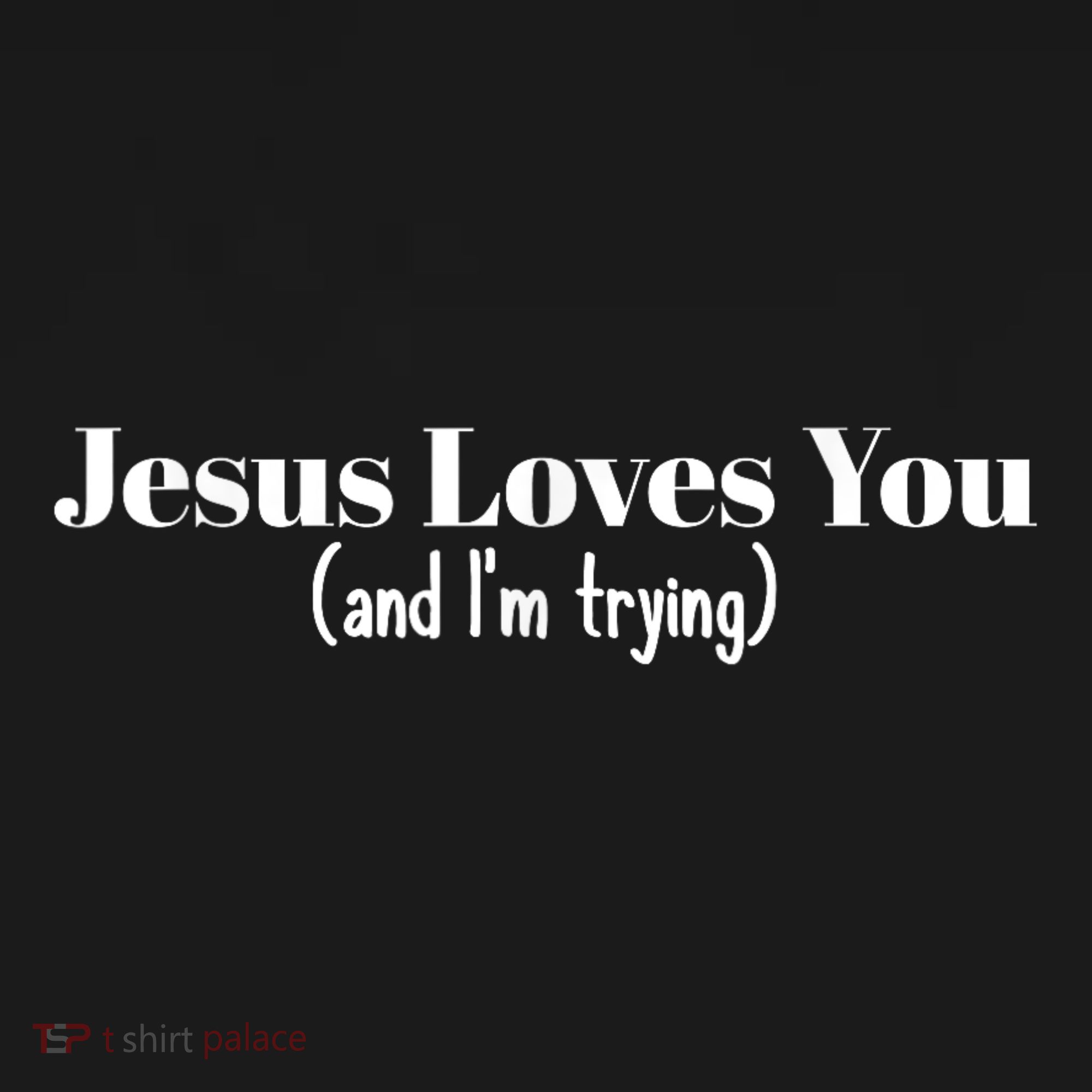 Funny Christian Gift Jesus Loves You And IM Trying Hoodie
