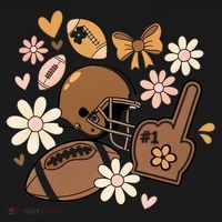 Football Coquette Game Day Mashup Women's Hoodie thumb 2