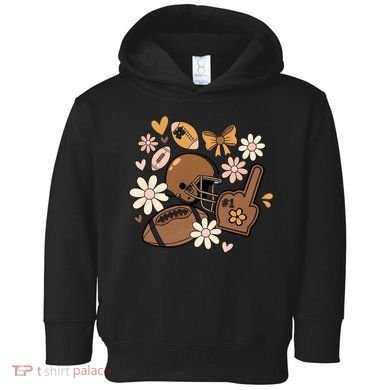 Football Coquette Game Day Mashup Toddler Hoodie