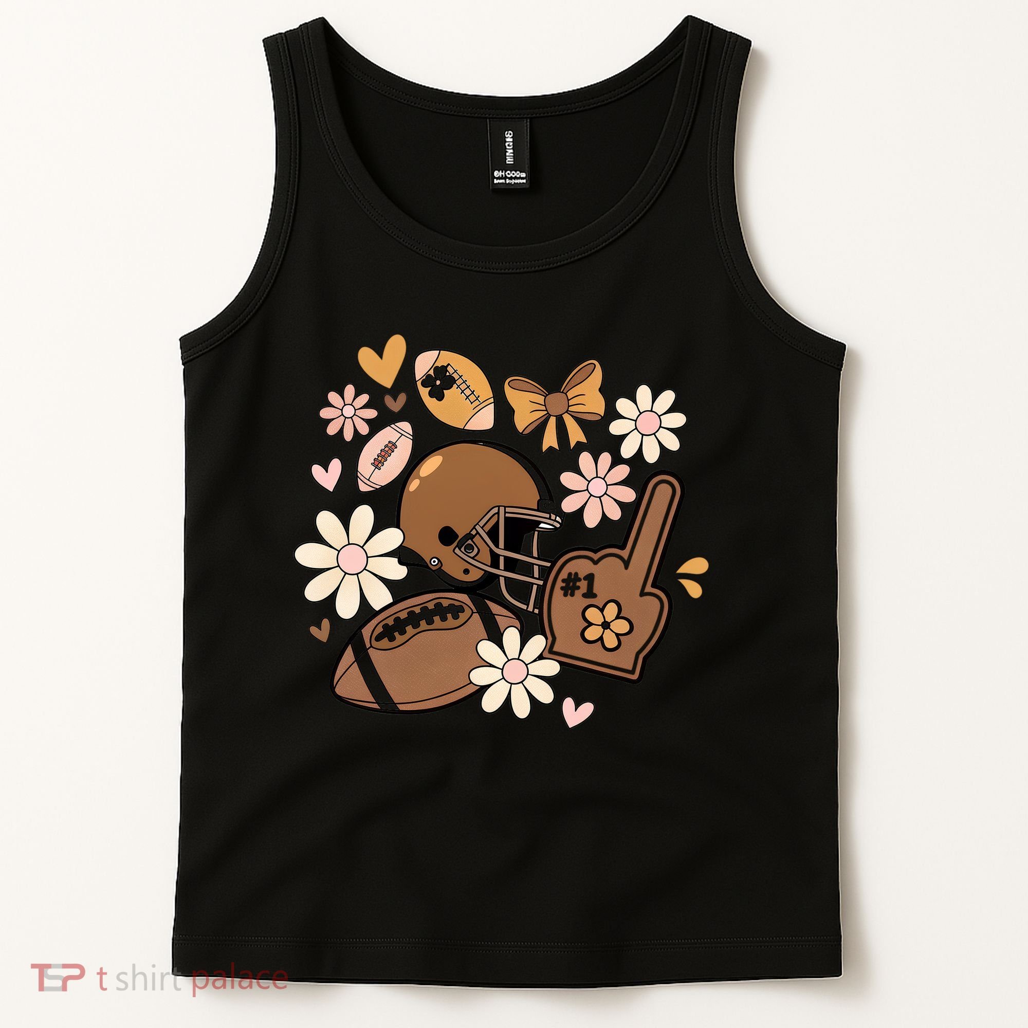 Football Coquette Game Day Mashup Tank Top