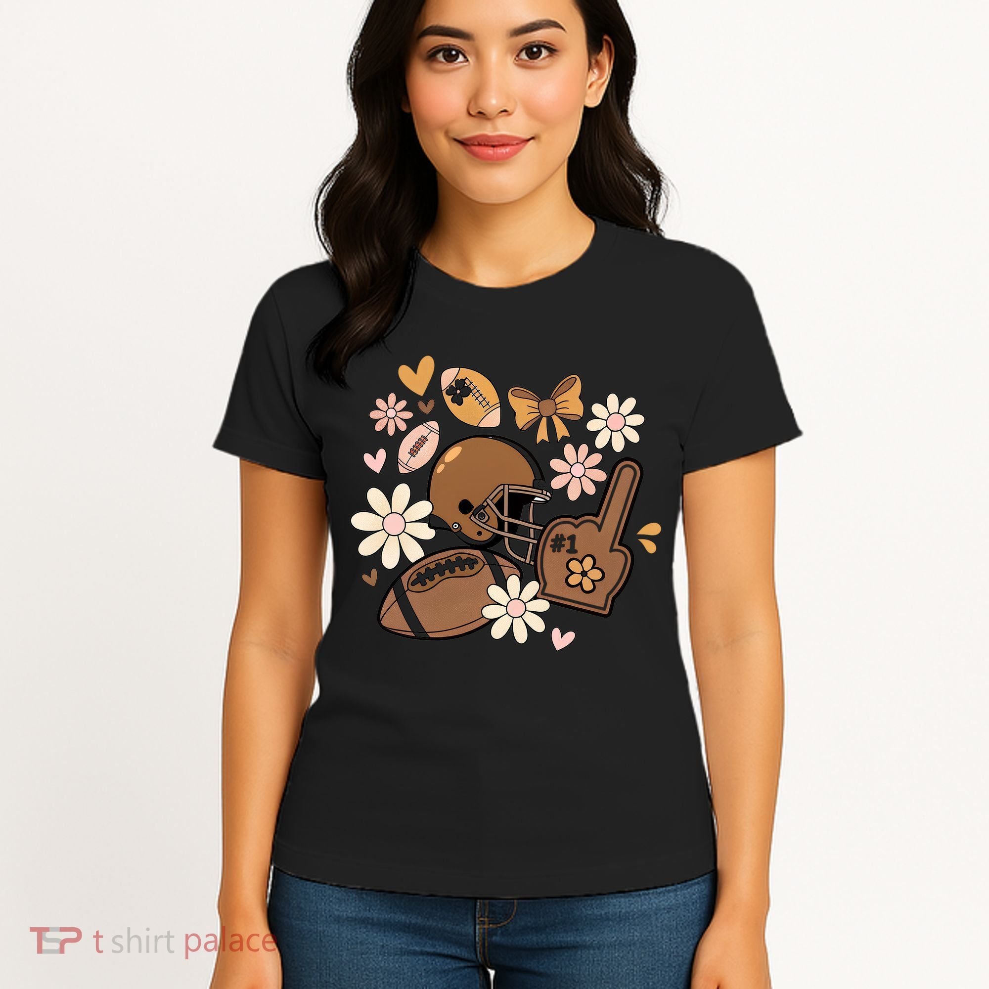 Football Coquette Game Day Mashup Women's T-Shirt