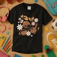 Football Coquette Game Day Mashup Kids T-Shirt thumb 3