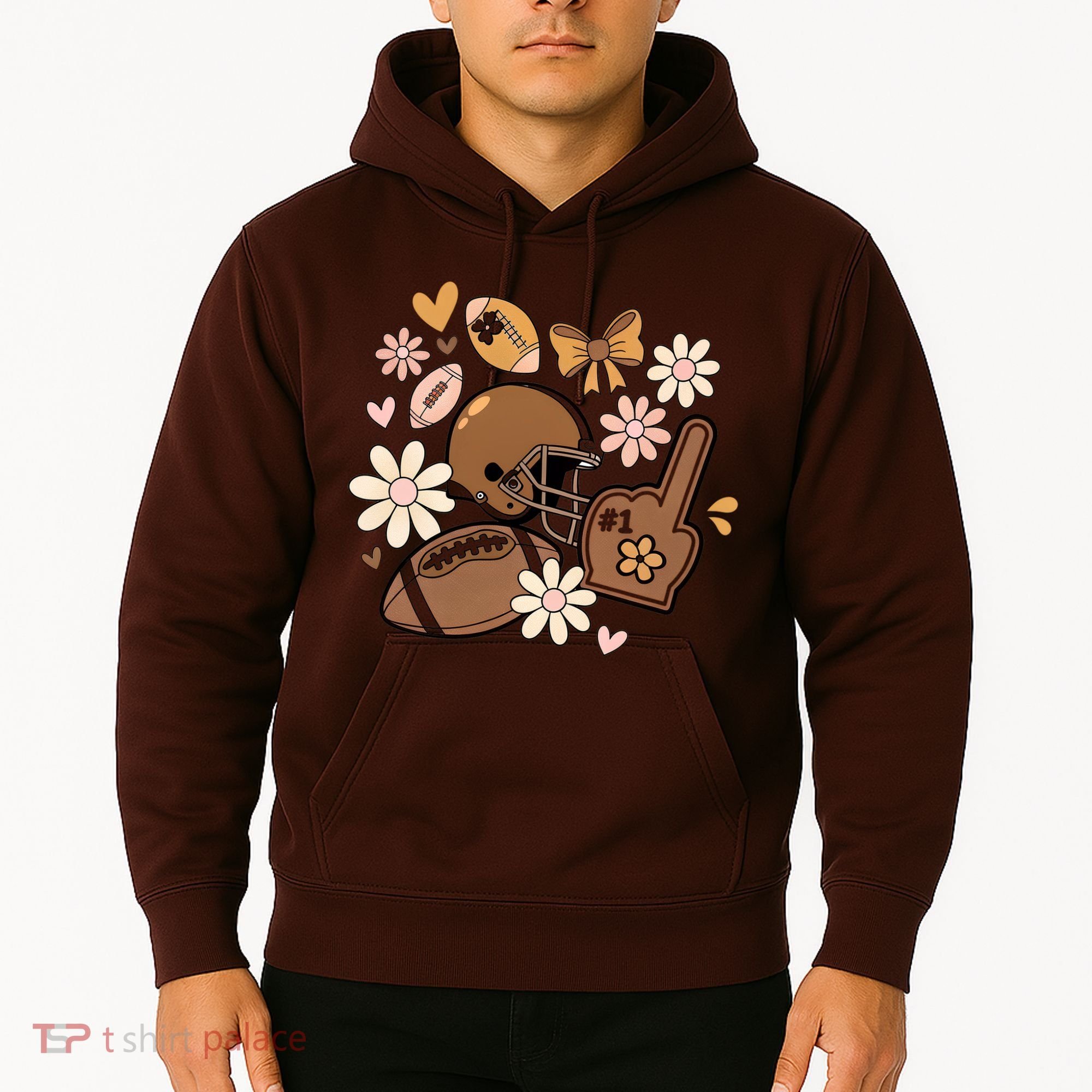 Football Coquette Game Day Mashup Hoodie