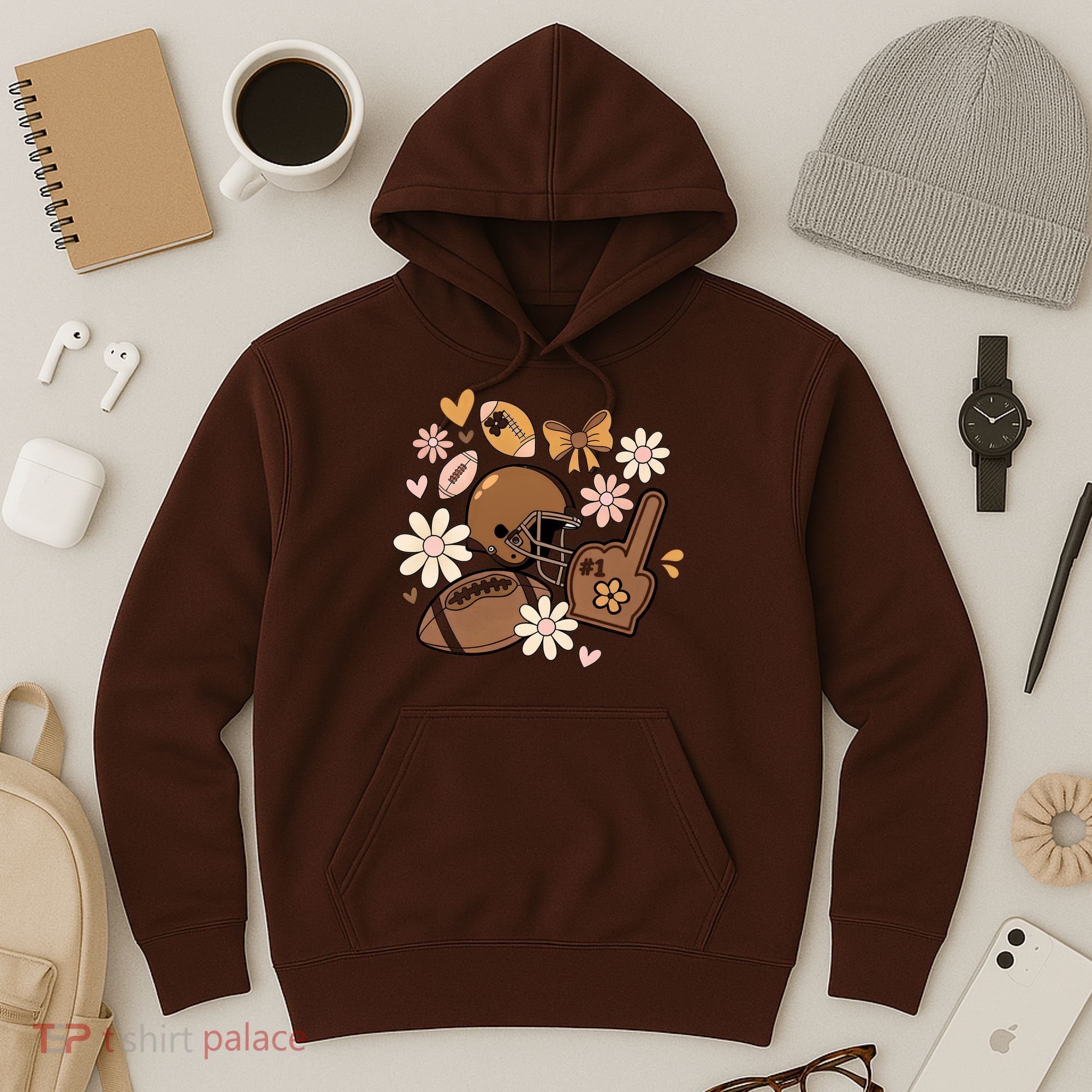 Football Coquette Game Day Mashup Hoodie