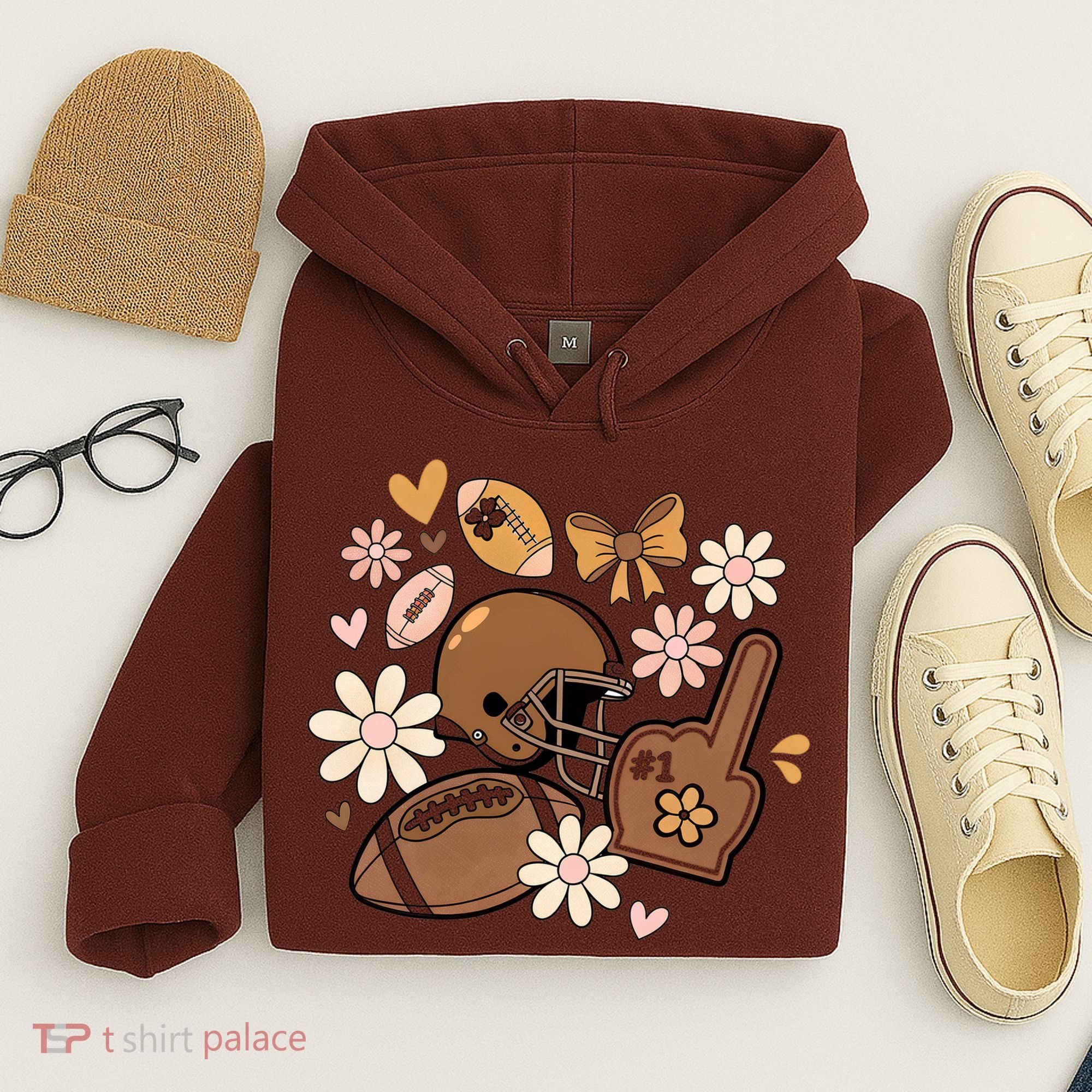 Football Coquette Game Day Mashup Hoodie