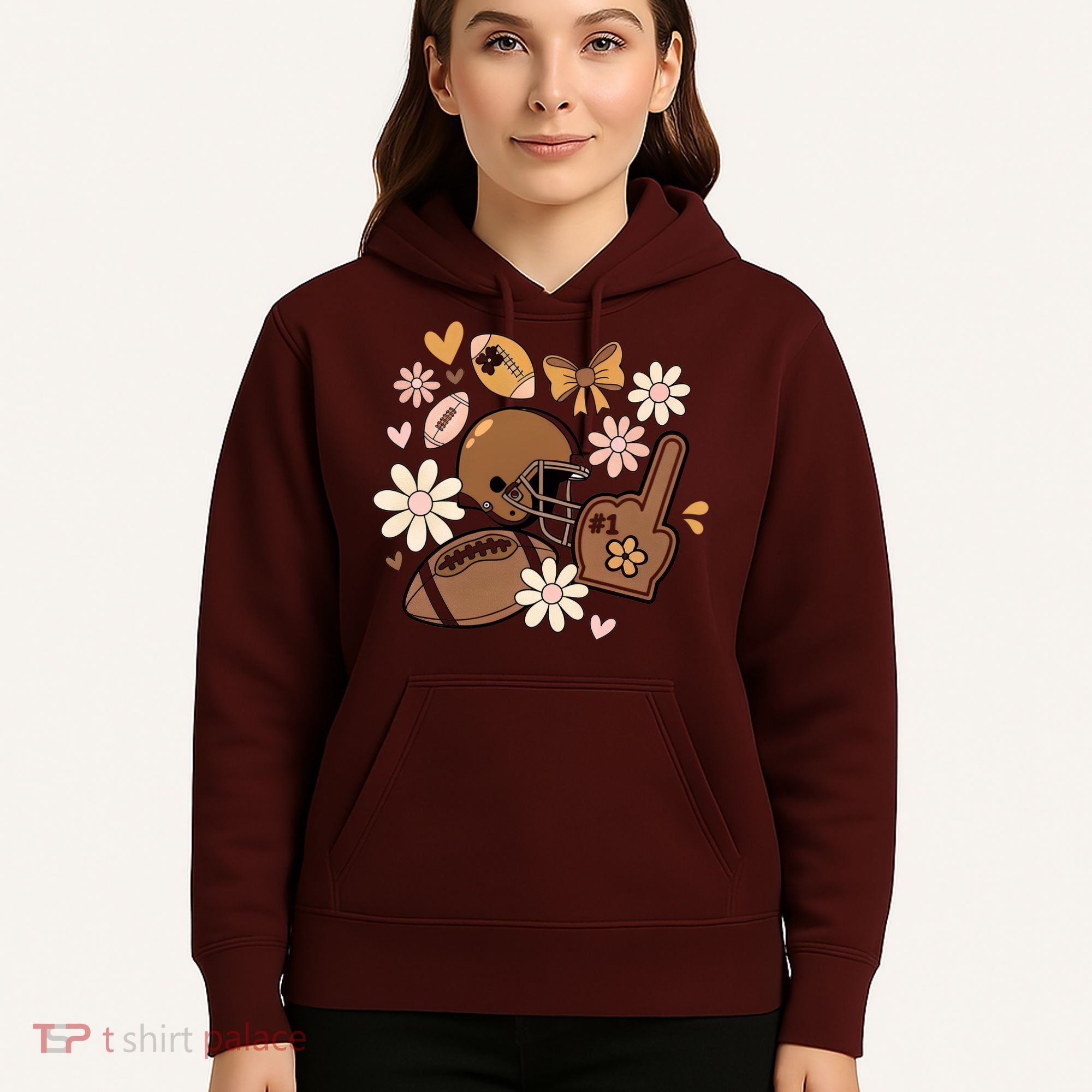 Football Coquette Game Day Mashup Hoodie