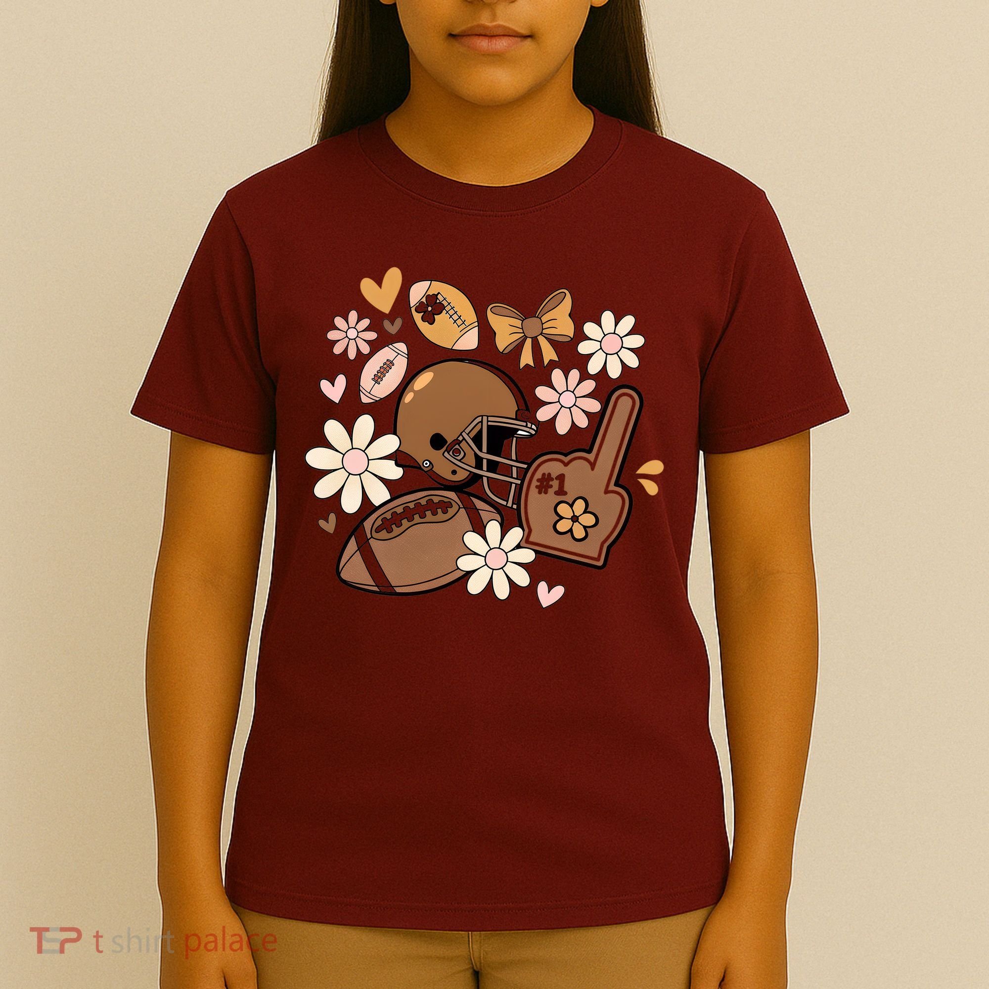 Football Coquette Game Day Mashup T-Shirt