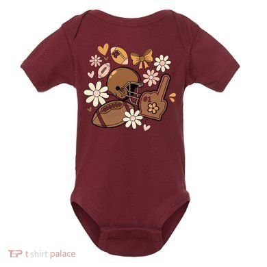 Football Coquette Game Day Mashup Baby Bodysuit