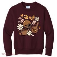 Football Coquette Game Day Mashup Kids Sweatshirt thumb 0