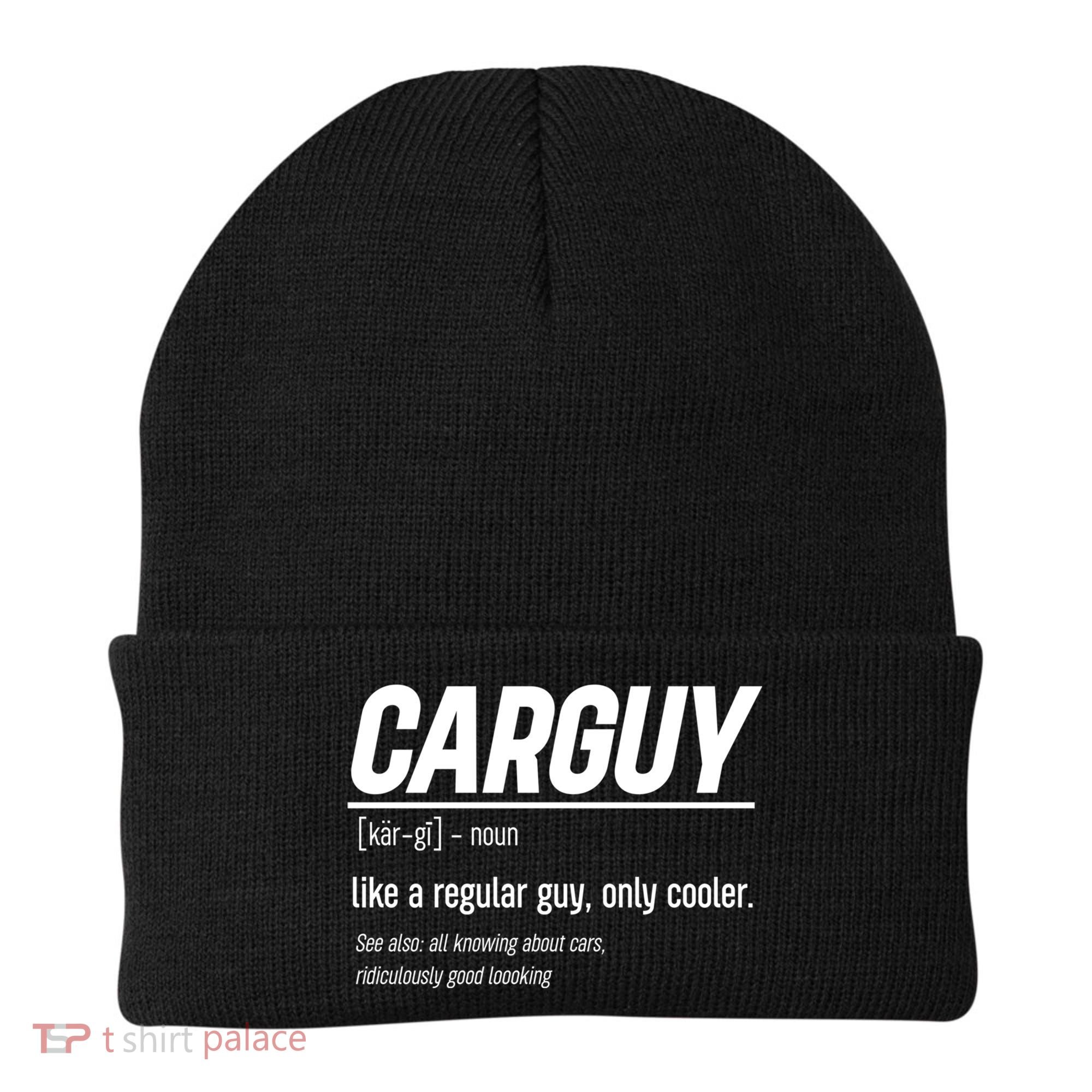 Funny Car Guy Definition Meaningful Gift Beanie