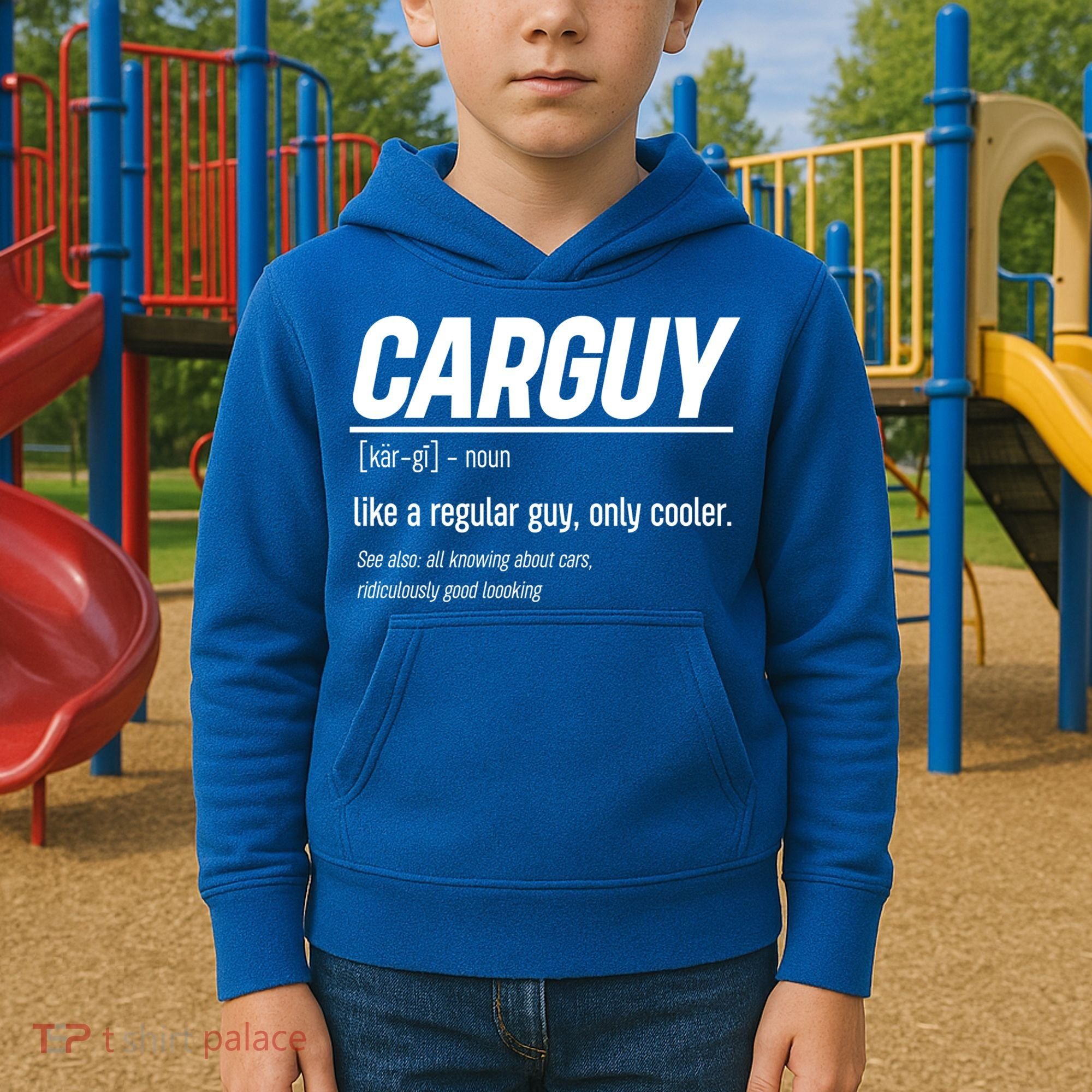 Funny Car Guy Definition Meaningful Gift Kids Hoodie