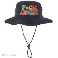 Fuck Cancer Groovy Retro Bucket Hat thumb 0