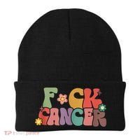 Fuck Cancer Groovy Retro Beanie thumb 0