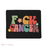 Fuck Cancer Groovy Retro Mousepad thumb 0