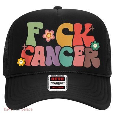 Fuck Cancer Groovy Retro Hat