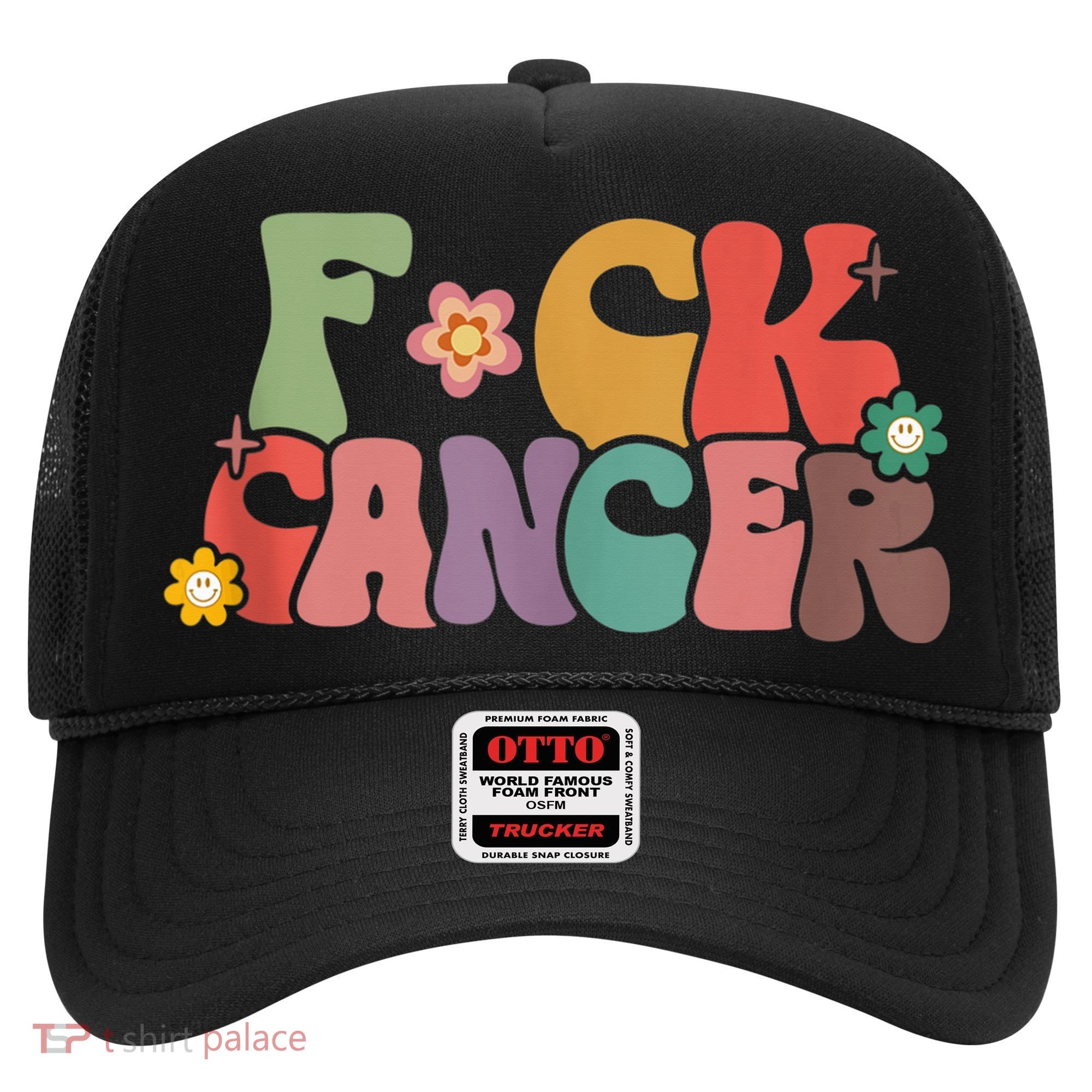 Fuck Cancer Groovy Retro Hat