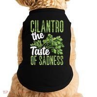 Funny Cilantro Green Herb Dislike Bad Taste Of Sadness Doggie Tank thumb 0