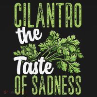 Funny Cilantro Green Herb Dislike Bad Taste Of Sadness Apron thumb 3