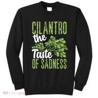 Funny Cilantro Green Herb Dislike Bad Taste Of Sadness Sweatshirt thumb 0