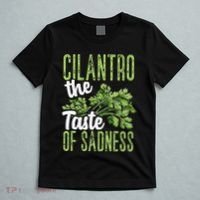 Funny Cilantro Green Herb Dislike Bad Taste Of Sadness T-Shirt thumb 5