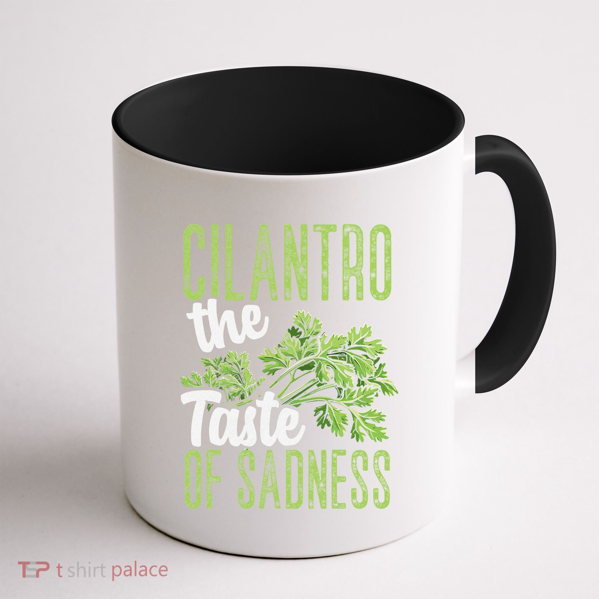 Funny Cilantro Green Herb Dislike Bad Taste Of Sadness Coffee Mug