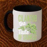 Funny Cilantro Green Herb Dislike Bad Taste Of Sadness Coffee Mug thumb 2