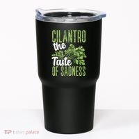 Funny Cilantro Green Herb Dislike Bad Taste Of Sadness Tumbler thumb 0