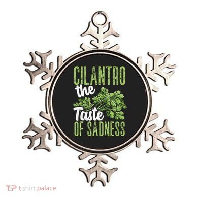 Funny Cilantro Green Herb Dislike Bad Taste Of Sadness Ornament