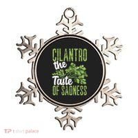 Funny Cilantro Green Herb Dislike Bad Taste Of Sadness Ornament thumb 0