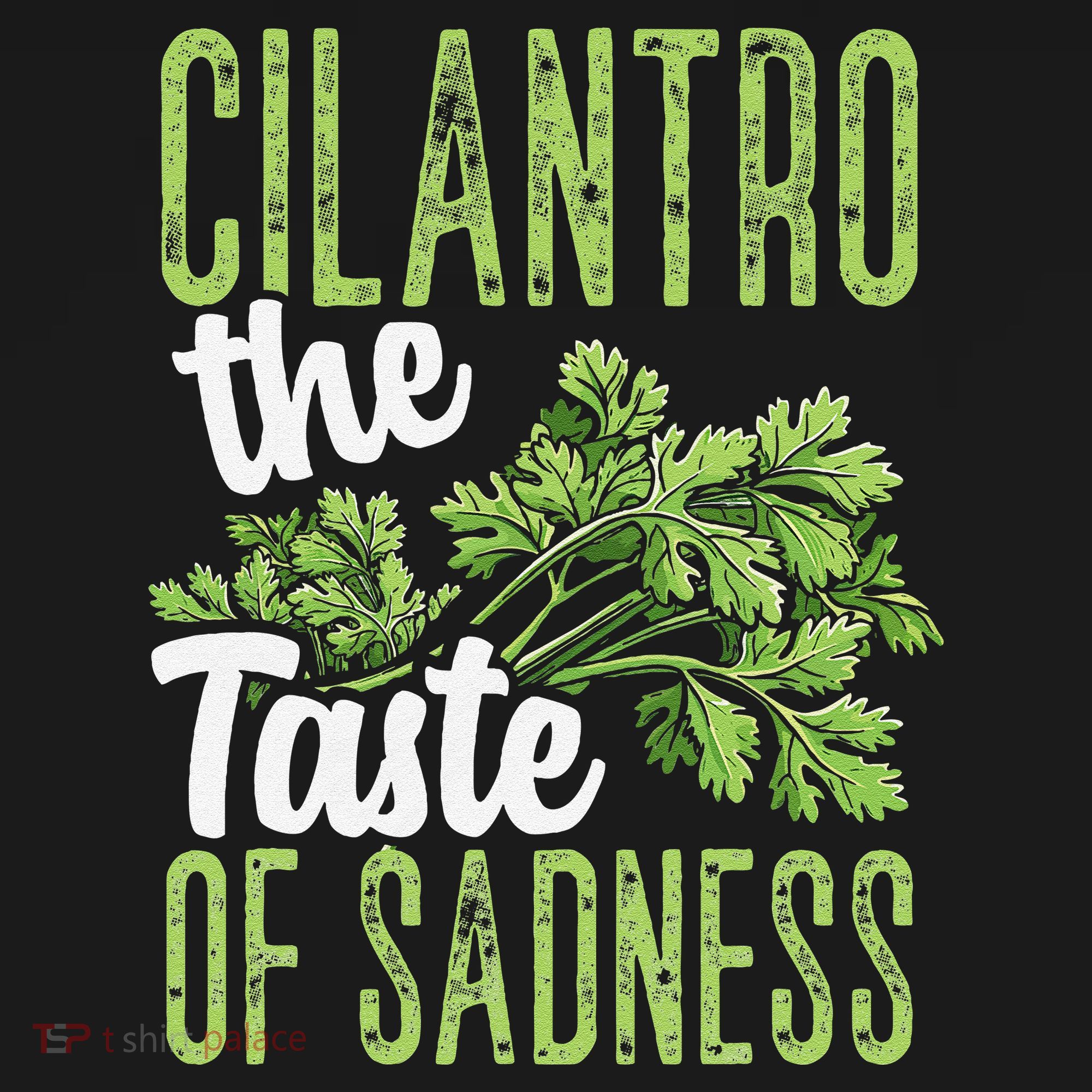 Funny Cilantro Green Herb Dislike Bad Taste Of Sadness Baby Bodysuit