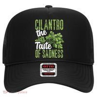 Funny Cilantro Green Herb Dislike Bad Taste Of Sadness Hat thumb 0