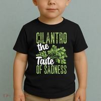 Funny Cilantro Green Herb Dislike Bad Taste Of Sadness Toddler T-Shirt thumb 2