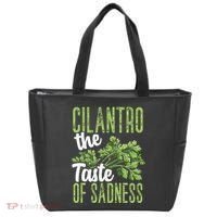 Funny Cilantro Green Herb Dislike Bad Taste Of Sadness Tote Bag thumb 0
