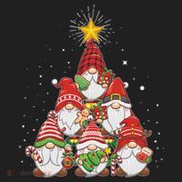 Funny Christmas Gnome Tree Women's Sweatshirt thumb 2