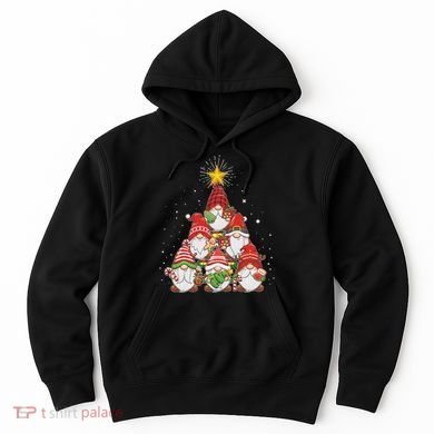 Funny Christmas Gnome Tree Hoodie