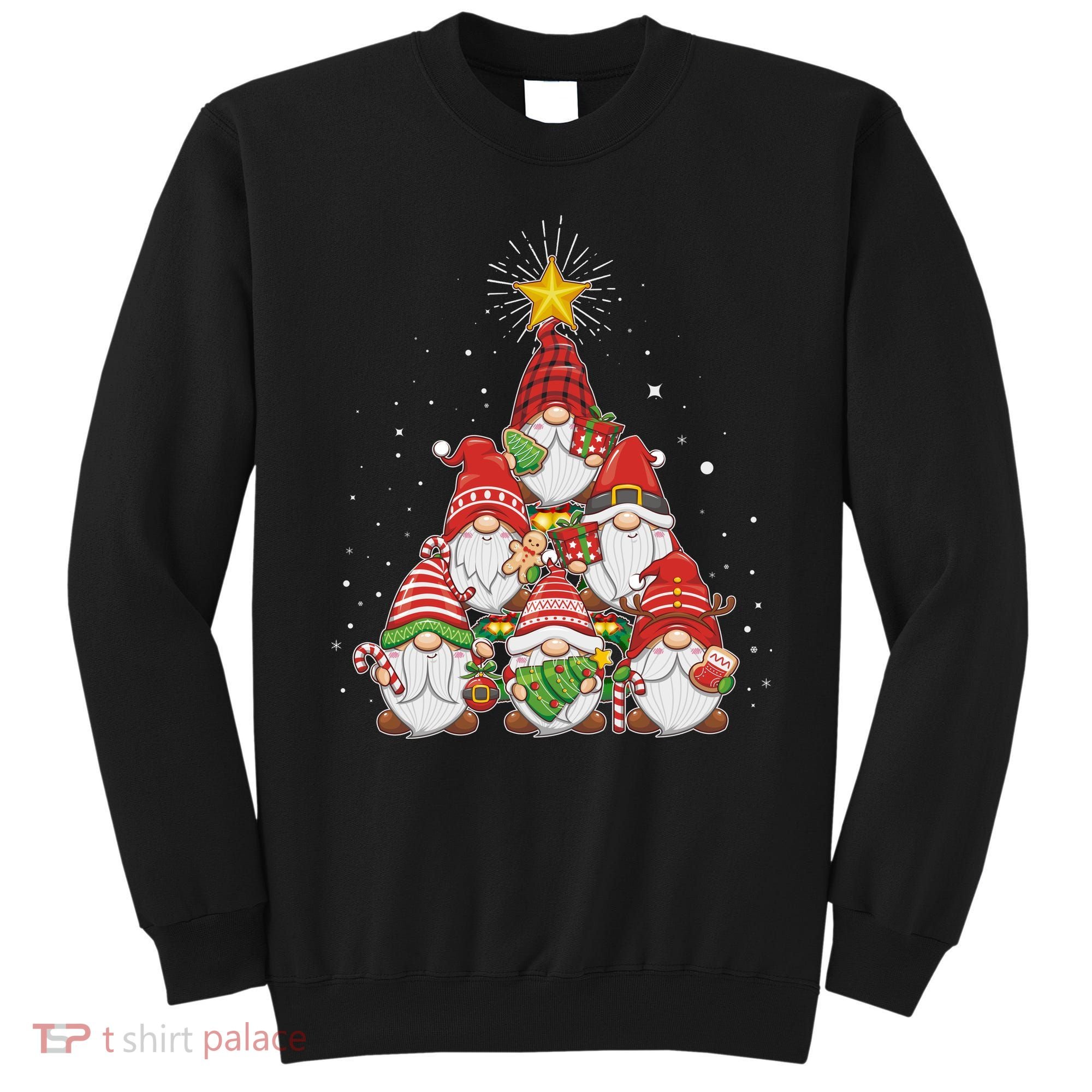 Funny Christmas Gnome Tree Sweatshirt