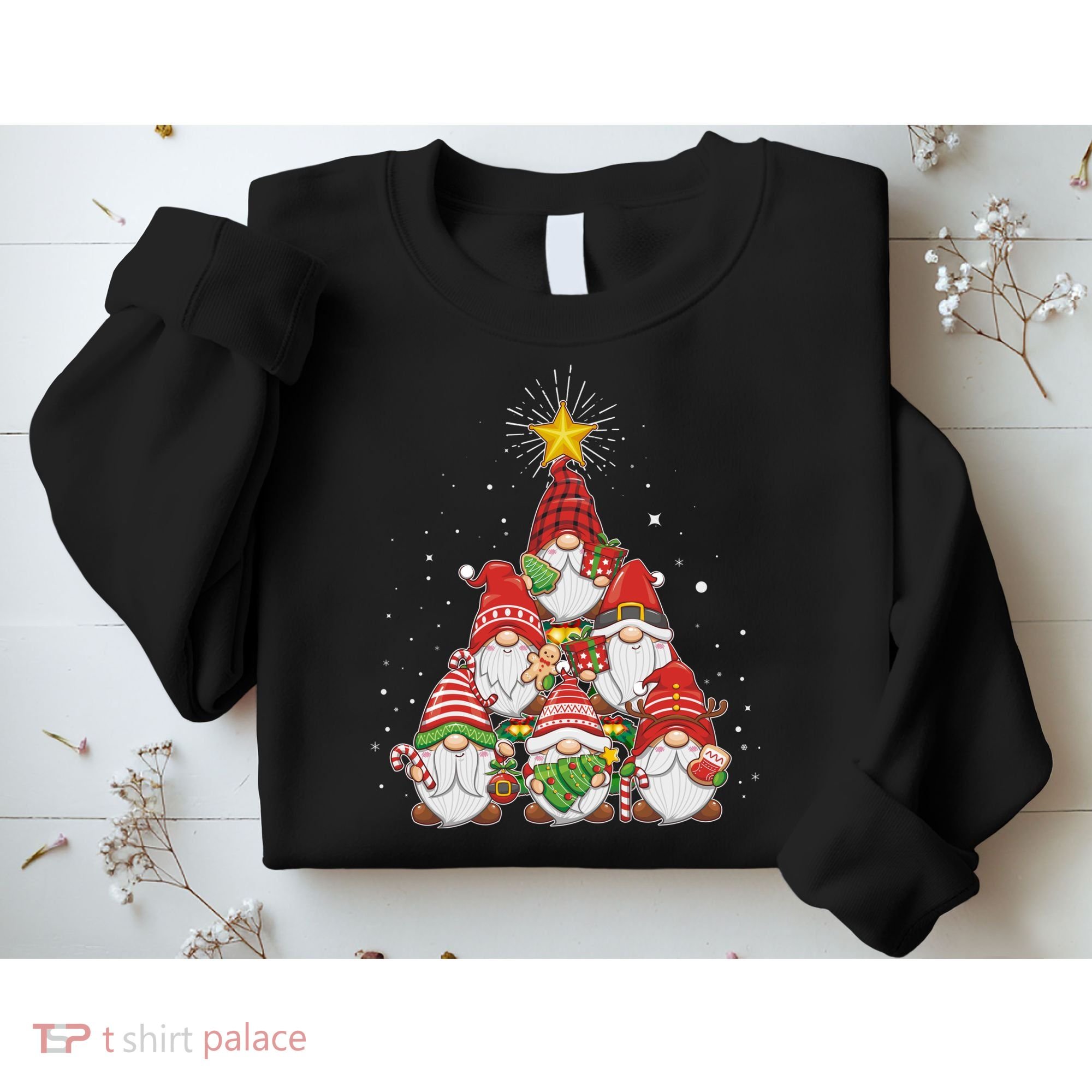 Funny Christmas Gnome Tree Sweatshirt