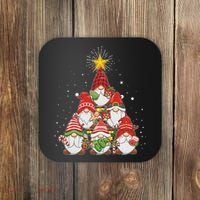 Funny Christmas Gnome Tree Coaster thumb 0